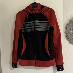 Harley-Davidson Women's Black & Rust Hooded Jacket